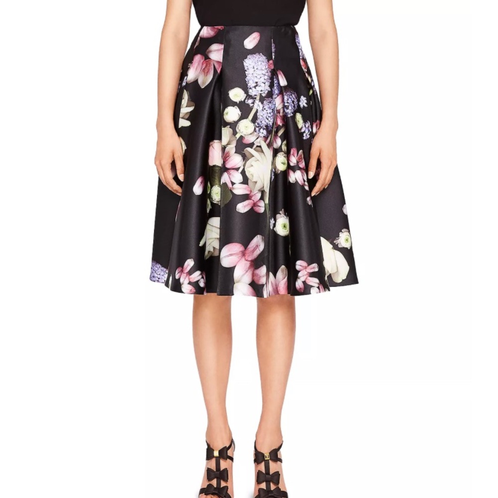 Ted Baker floral midi skirt